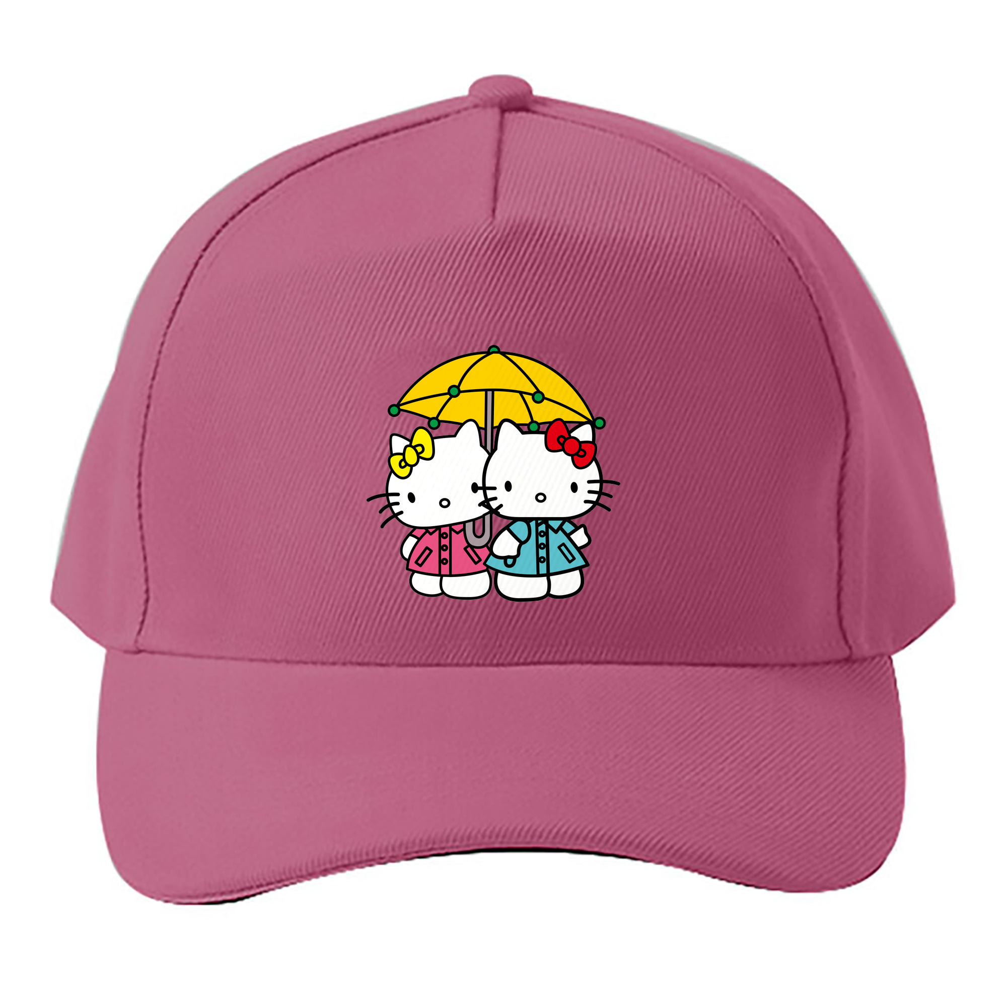 （画像用） Hello Kitty ハローキティ ベースボールキャップ 綿100％ 男女兼用 帽子 スポーツ